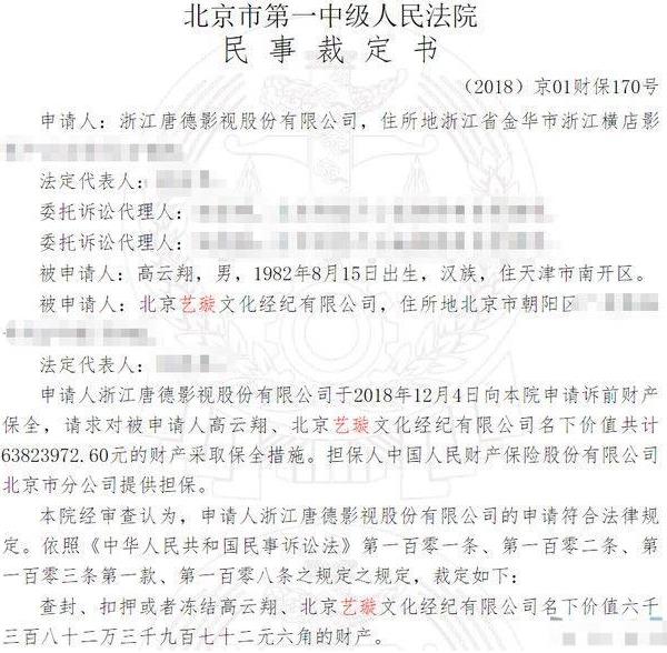 高云翔董璇被起诉6000万财产遭冻结，性侵事件后又出事