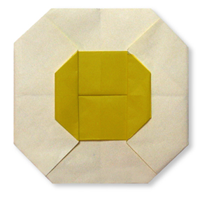 儿童折纸教程简单折纸之食品甜点主题折纸方法之煎蛋的折纸方法