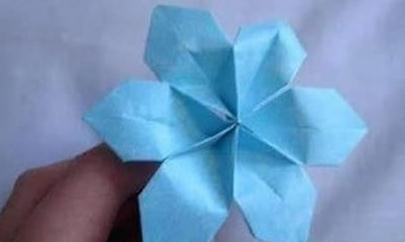 手工制作清新六瓣纸花教程，自己动手制作漂亮纸花