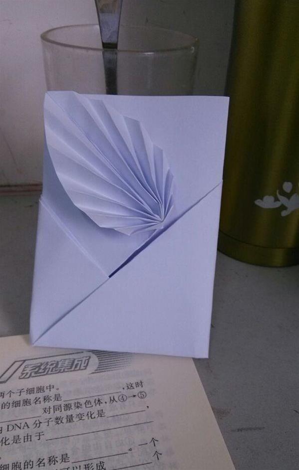 手工DIY相思叶信纸折纸，相思叶情书的折纸方法