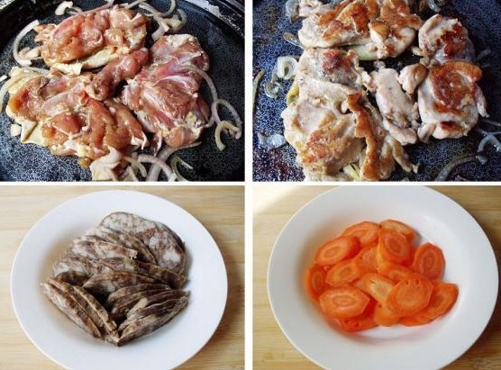 黑椒鸡腿腊肠煲仔饭的做法_黑椒鸡腿腊肠煲仔饭怎么做 黑椒鸡腿腊肠煲仔饭的做法_黑椒鸡腿腊肠煲仔饭怎么做