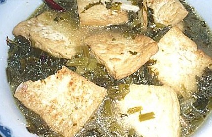 雪菜煲豆腐的做法_雪菜煲豆腐怎么做 雪菜煲豆腐的做法_雪菜煲豆腐怎么做