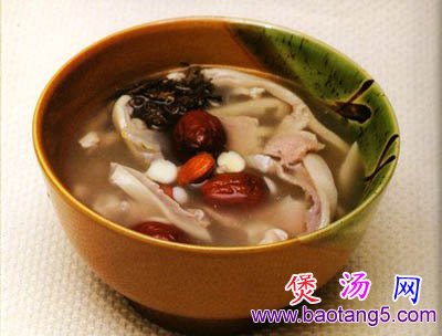 健脾清热车前草苡米猪肚汤 健脾清热车前草苡米猪肚汤