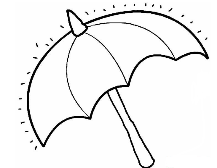 怎样画雨伞漂亮又简单图片