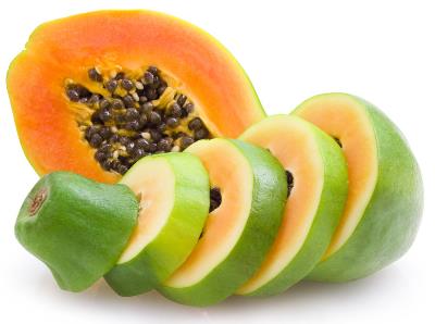 木瓜的功效与作用：木瓜能清心润肺健脾消食