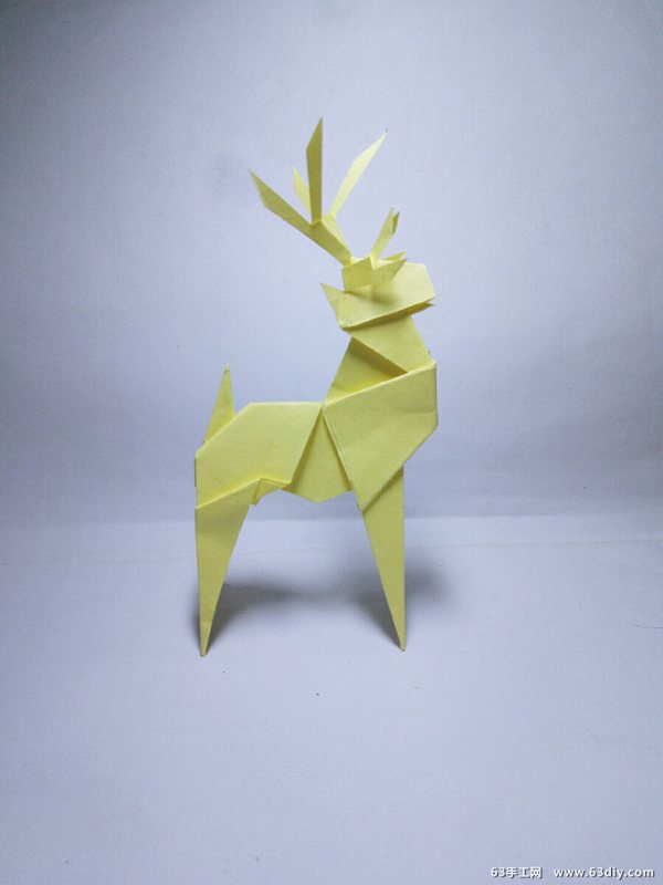 小鹿折纸法图片
