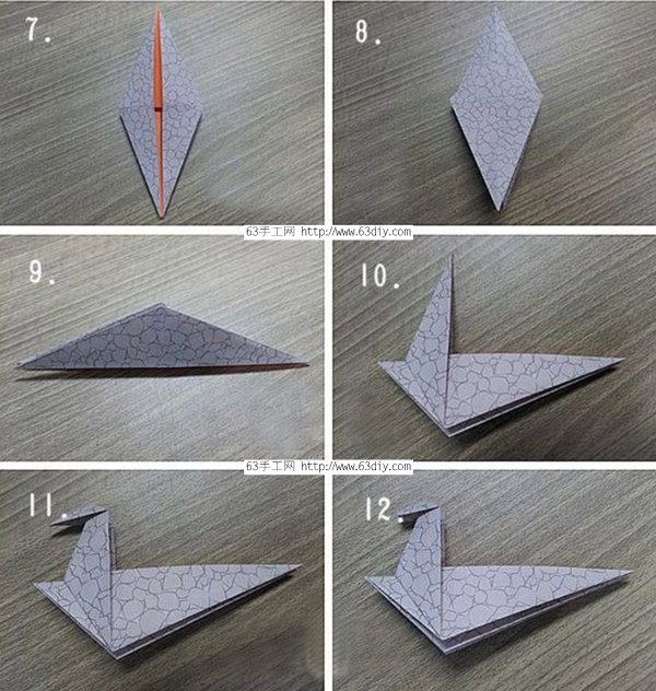 简易折纸恐龙教程 霸王龙折纸图解