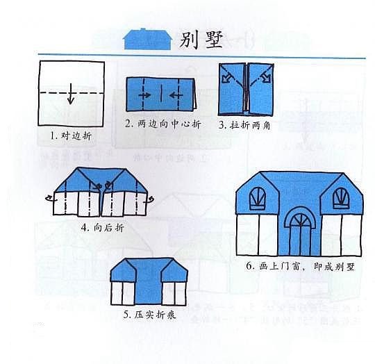 简易纸房子的制作方法图片