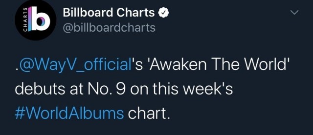 VרAwaken The WorldBillboardרаTOP10