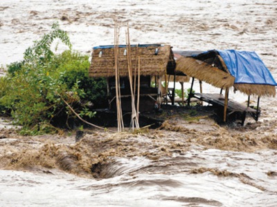 地震水災是指因地震造成的地形及水工建築的破壞導致的洪水氾濫.