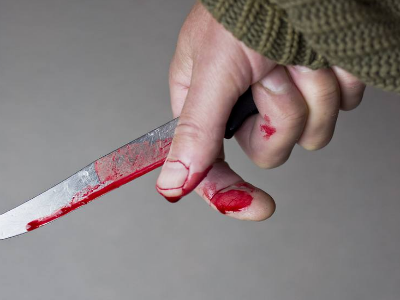 刀割手流血图片真实的图片
